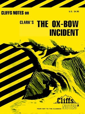 cover image of CliffsNotes on van Tilburg's The Ox-Bow Incident